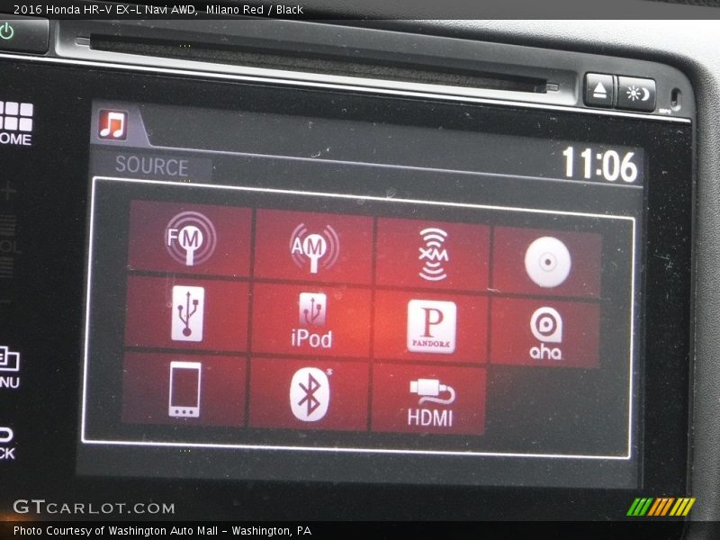 Milano Red / Black 2016 Honda HR-V EX-L Navi AWD