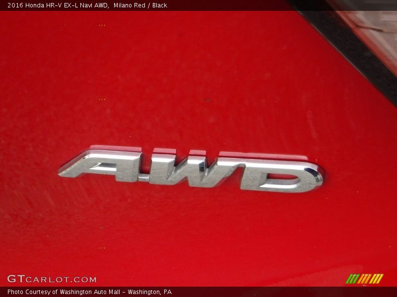 Milano Red / Black 2016 Honda HR-V EX-L Navi AWD