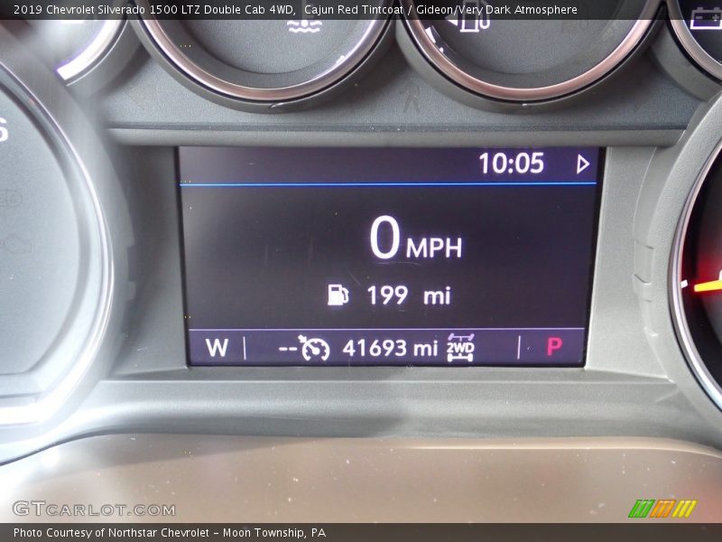 Cajun Red Tintcoat / Gideon/Very Dark Atmosphere 2019 Chevrolet Silverado 1500 LTZ Double Cab 4WD