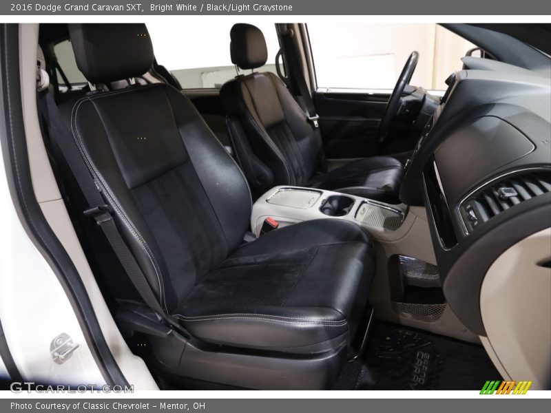Bright White / Black/Light Graystone 2016 Dodge Grand Caravan SXT