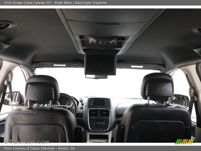 Bright White / Black/Light Graystone 2016 Dodge Grand Caravan SXT