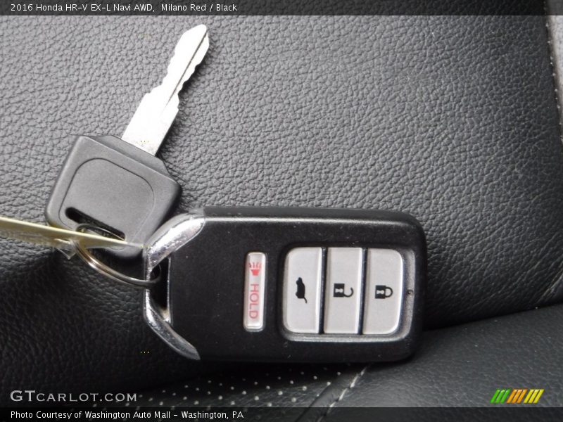 Milano Red / Black 2016 Honda HR-V EX-L Navi AWD
