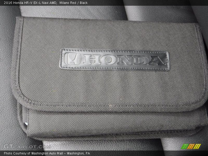 Milano Red / Black 2016 Honda HR-V EX-L Navi AWD