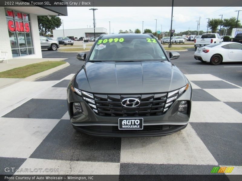 Amazon Gray / Black 2022 Hyundai Tucson SEL