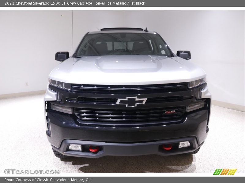 Silver Ice Metallic / Jet Black 2021 Chevrolet Silverado 1500 LT Crew Cab 4x4