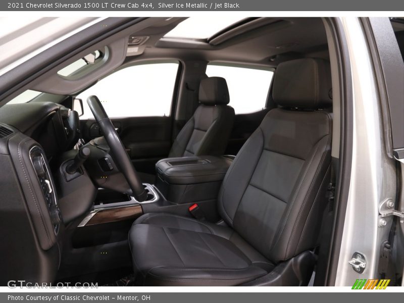 Silver Ice Metallic / Jet Black 2021 Chevrolet Silverado 1500 LT Crew Cab 4x4