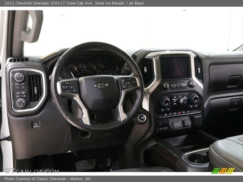 Silver Ice Metallic / Jet Black 2021 Chevrolet Silverado 1500 LT Crew Cab 4x4
