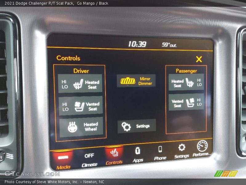 Go Mango / Black 2021 Dodge Challenger R/T Scat Pack