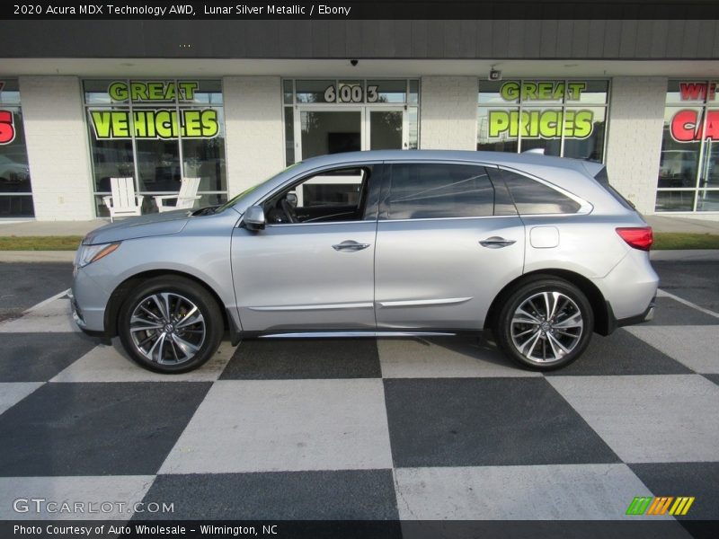 Lunar Silver Metallic / Ebony 2020 Acura MDX Technology AWD