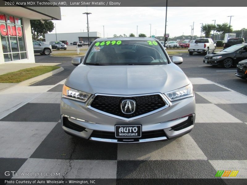 Lunar Silver Metallic / Ebony 2020 Acura MDX Technology AWD