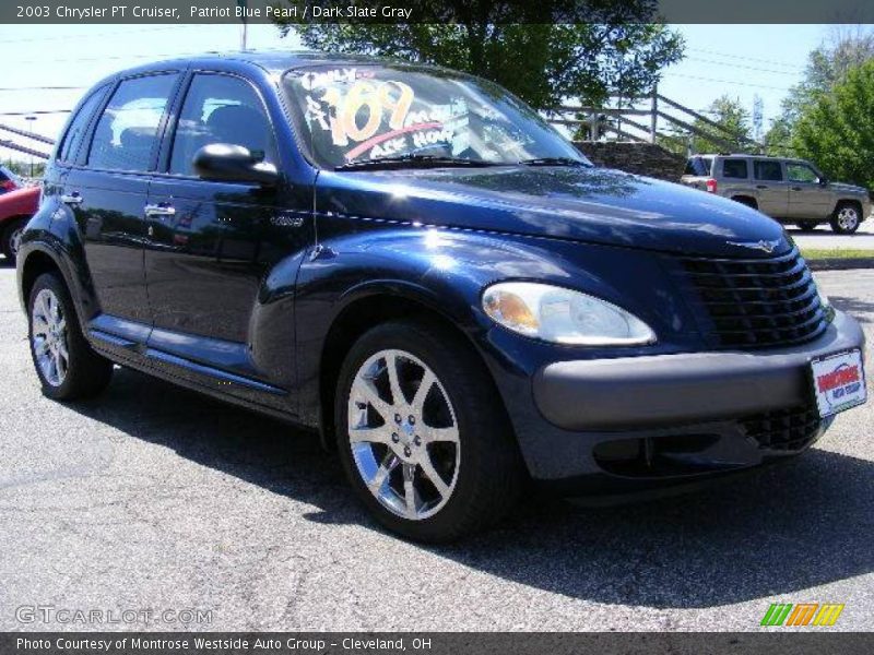 Patriot Blue Pearl / Dark Slate Gray 2003 Chrysler PT Cruiser