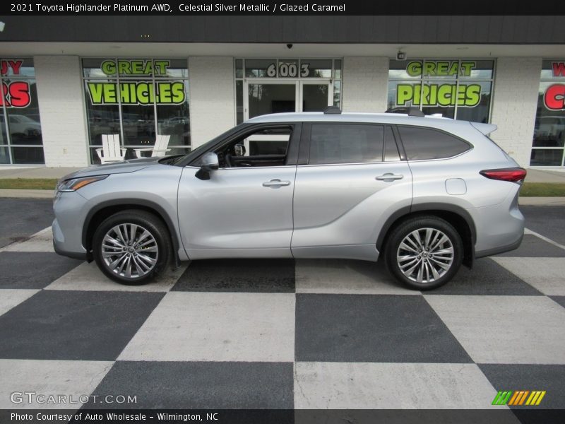 Celestial Silver Metallic / Glazed Caramel 2021 Toyota Highlander Platinum AWD