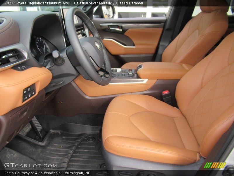 Celestial Silver Metallic / Glazed Caramel 2021 Toyota Highlander Platinum AWD