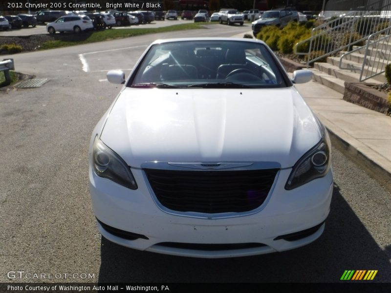 Bright White / Black 2012 Chrysler 200 S Convertible