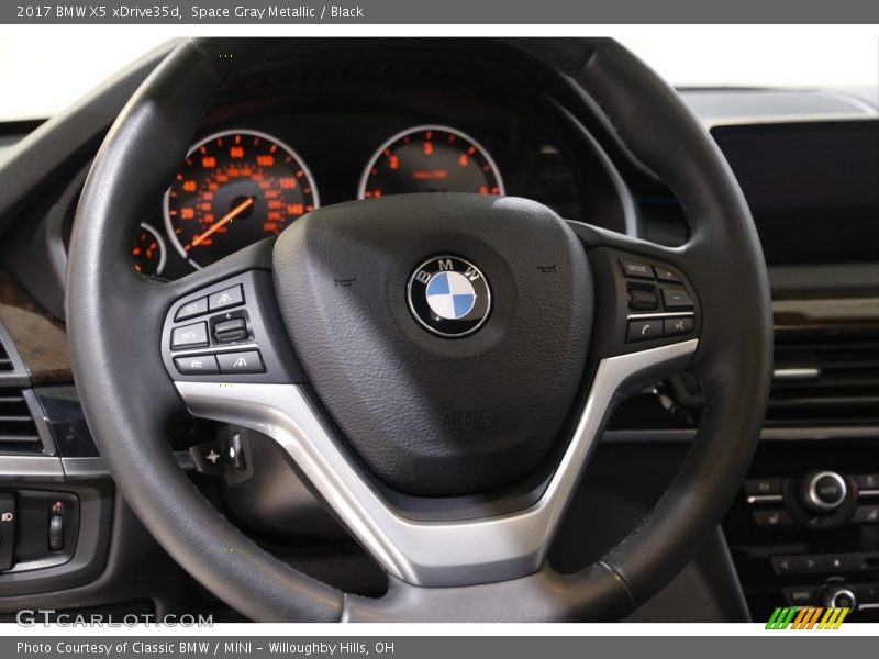 Space Gray Metallic / Black 2017 BMW X5 xDrive35d