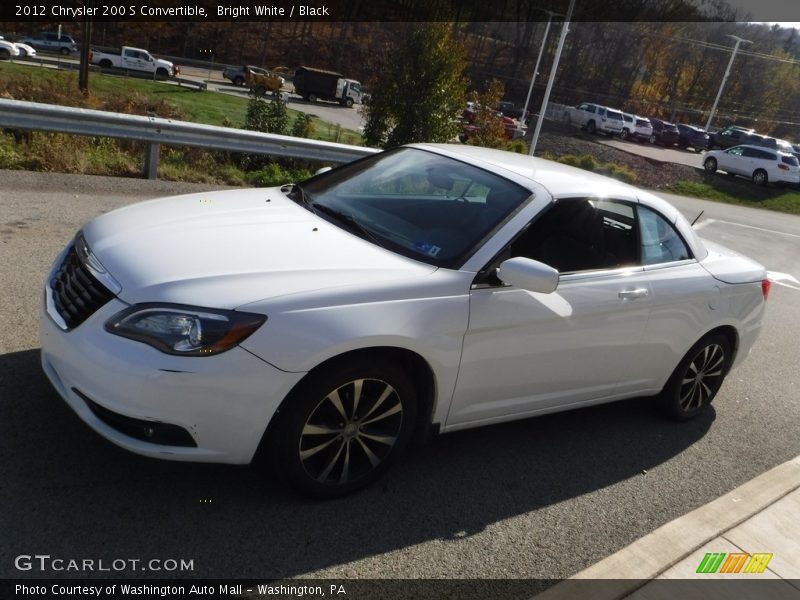 Bright White / Black 2012 Chrysler 200 S Convertible