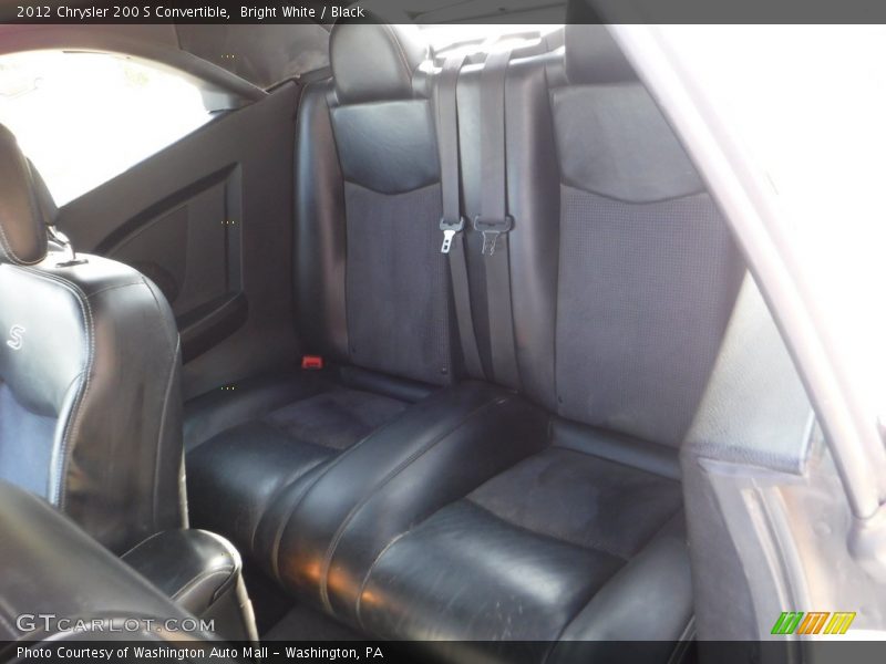 Bright White / Black 2012 Chrysler 200 S Convertible