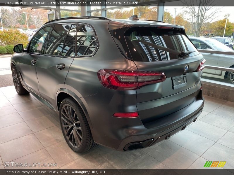  2022 X5 xDrive40i Black Vermillion Edition Frozen Black Metallic