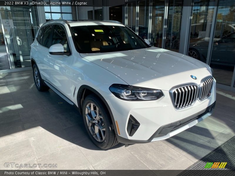 Alpine White / Cognac 2022 BMW X3 xDrive30i