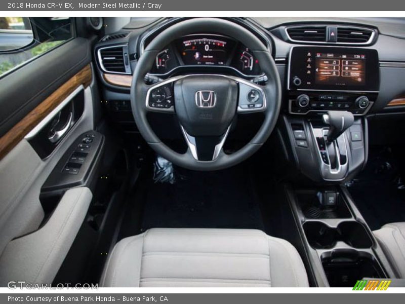 Modern Steel Metallic / Gray 2018 Honda CR-V EX