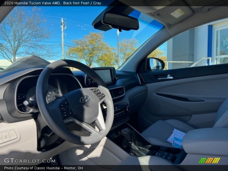 Black Noir Pearl / Gray 2020 Hyundai Tucson Value AWD