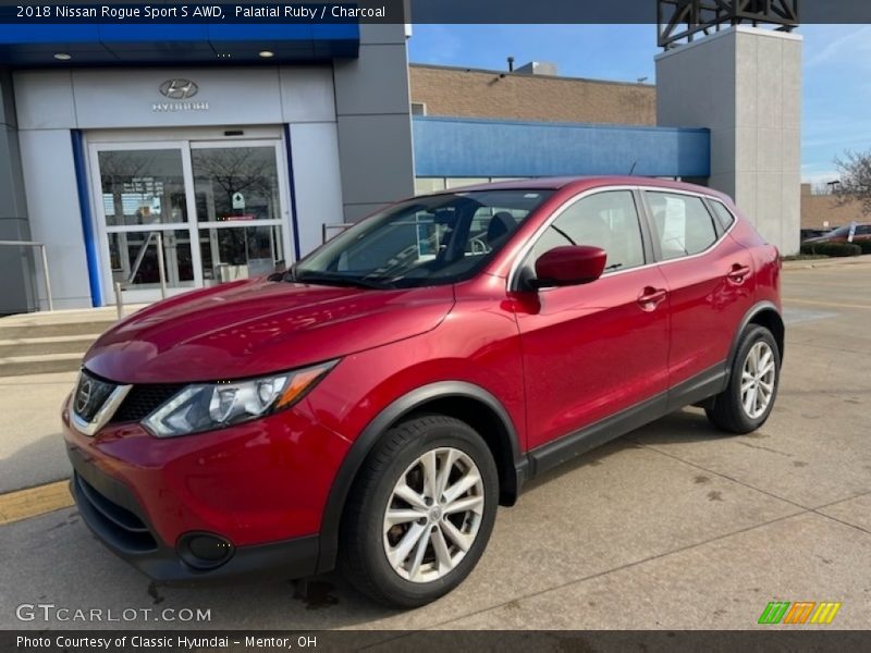 Palatial Ruby / Charcoal 2018 Nissan Rogue Sport S AWD