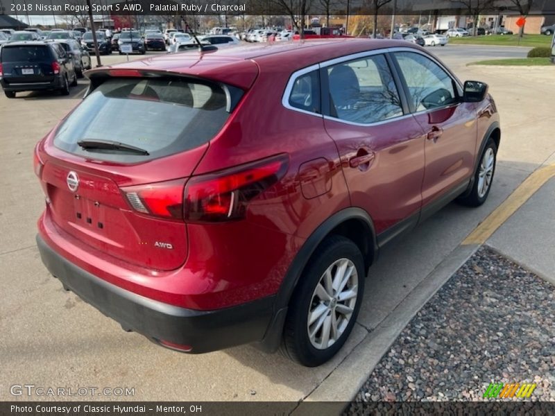 Palatial Ruby / Charcoal 2018 Nissan Rogue Sport S AWD