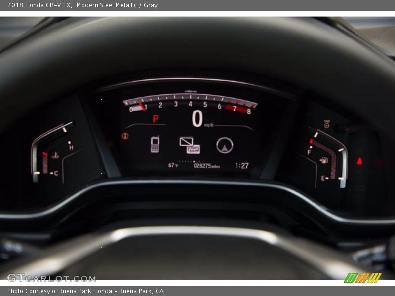 Modern Steel Metallic / Gray 2018 Honda CR-V EX