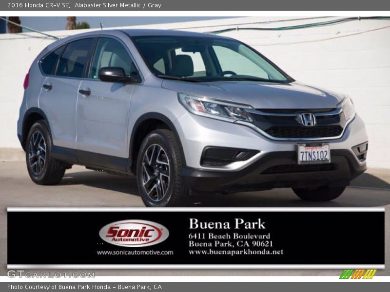 Alabaster Silver Metallic / Gray 2016 Honda CR-V SE
