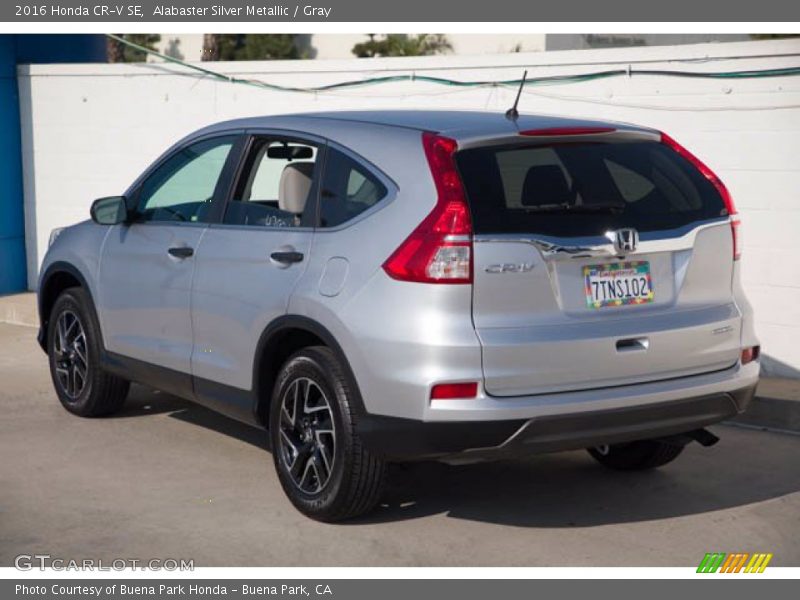 Alabaster Silver Metallic / Gray 2016 Honda CR-V SE