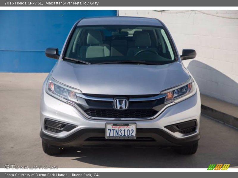 Alabaster Silver Metallic / Gray 2016 Honda CR-V SE