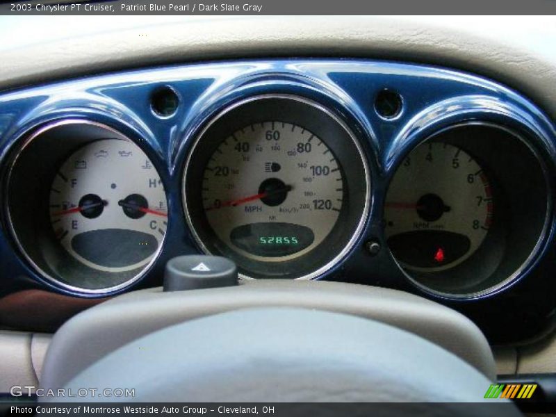 Patriot Blue Pearl / Dark Slate Gray 2003 Chrysler PT Cruiser