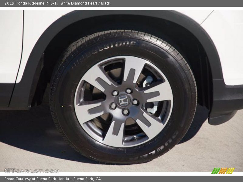 White Diamond Pearl / Black 2019 Honda Ridgeline RTL-T