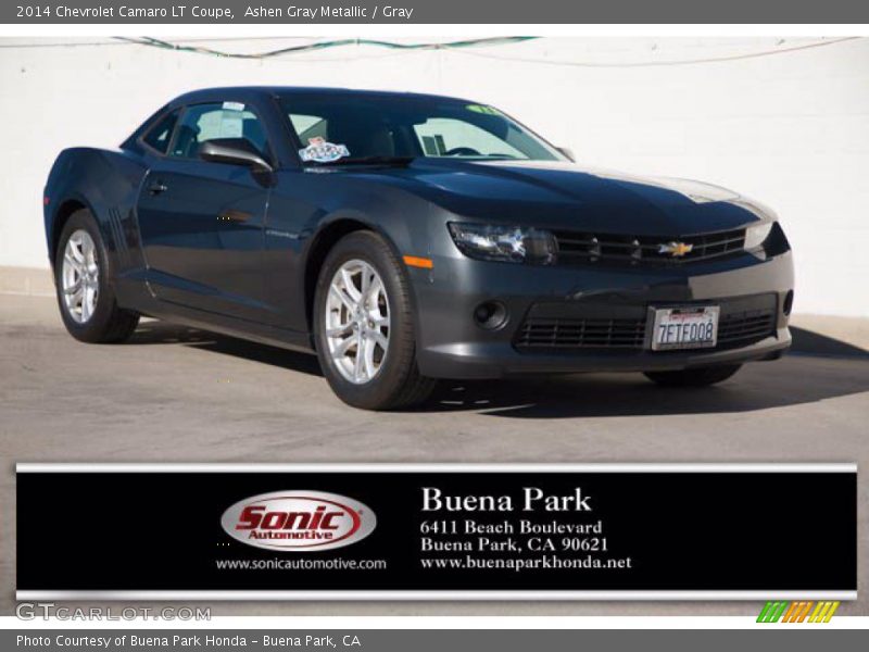 Ashen Gray Metallic / Gray 2014 Chevrolet Camaro LT Coupe