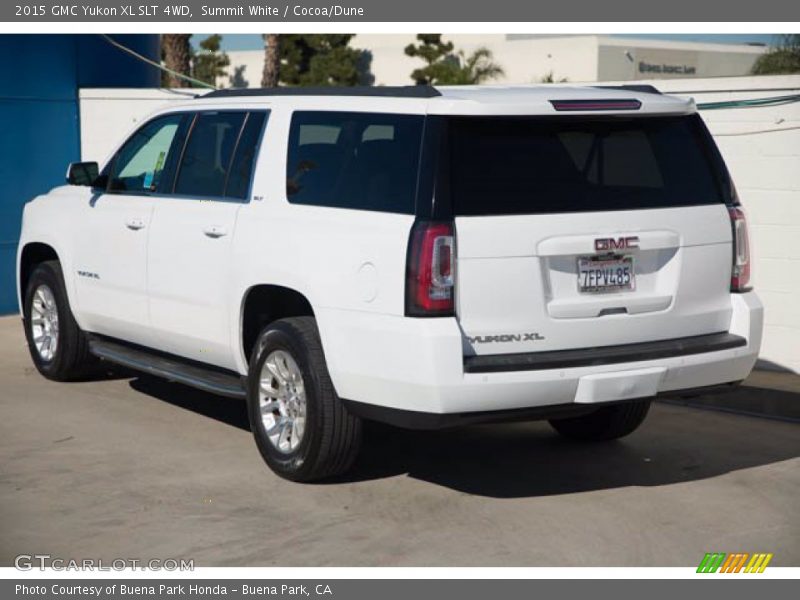 Summit White / Cocoa/Dune 2015 GMC Yukon XL SLT 4WD