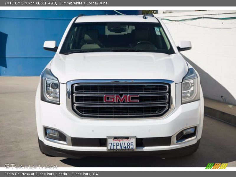 Summit White / Cocoa/Dune 2015 GMC Yukon XL SLT 4WD