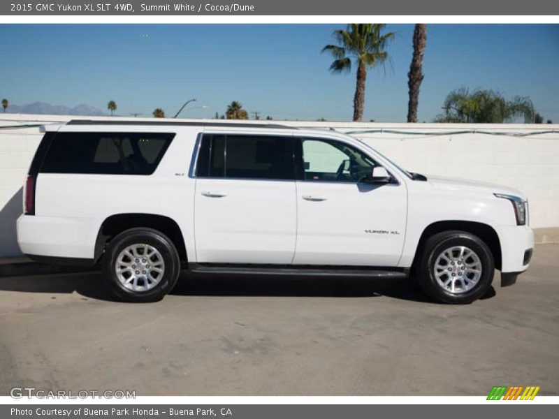 Summit White / Cocoa/Dune 2015 GMC Yukon XL SLT 4WD