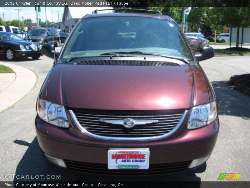 Deep Molten Red Pearl / Taupe 2003 Chrysler Town & Country LXi