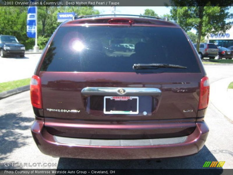 Deep Molten Red Pearl / Taupe 2003 Chrysler Town & Country LXi