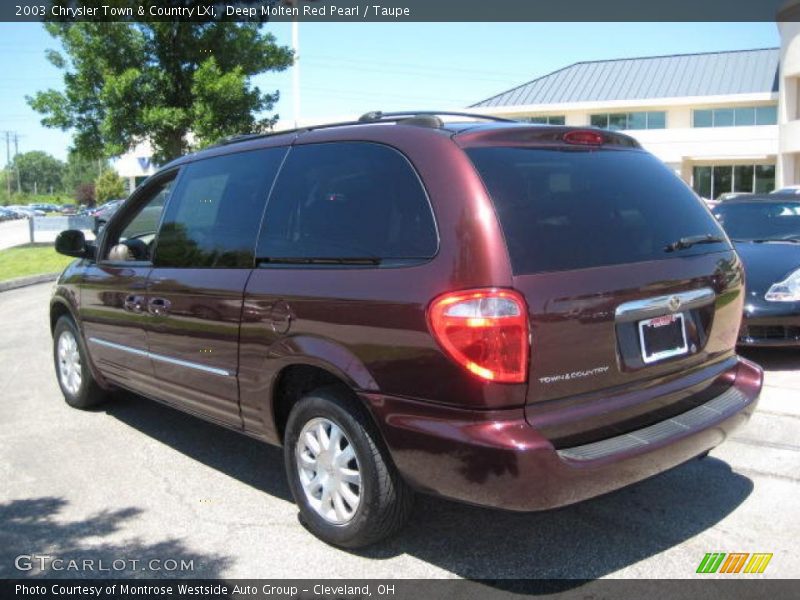 Deep Molten Red Pearl / Taupe 2003 Chrysler Town & Country LXi