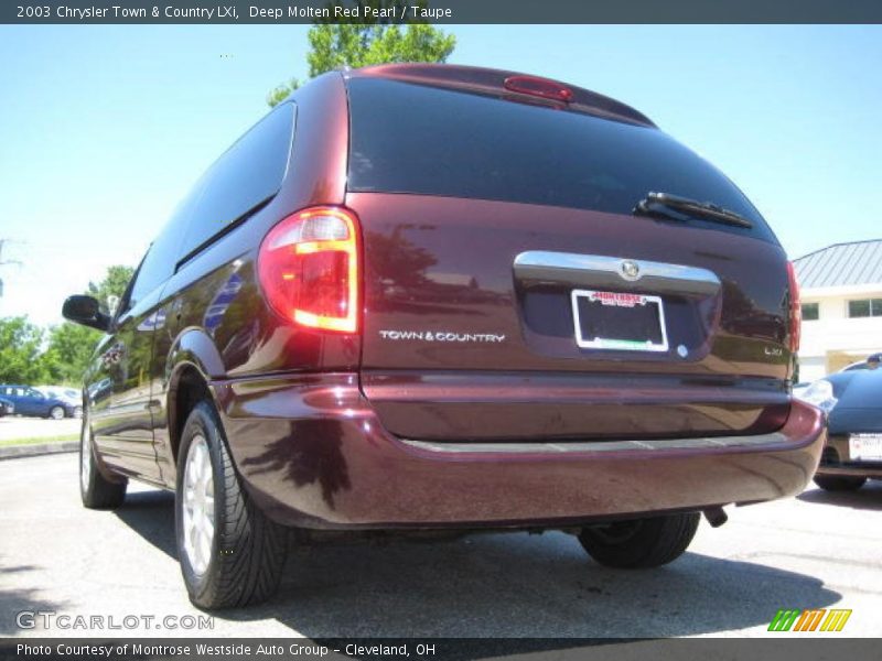 Deep Molten Red Pearl / Taupe 2003 Chrysler Town & Country LXi