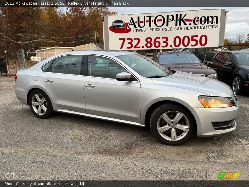 Reflex Silver Metallic / Titan Black 2013 Volkswagen Passat 2.5L SE