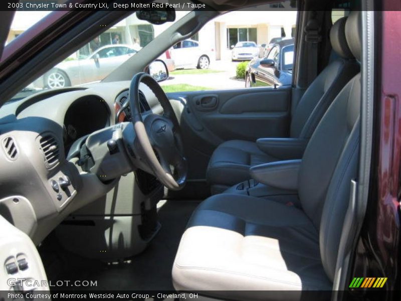 Deep Molten Red Pearl / Taupe 2003 Chrysler Town & Country LXi