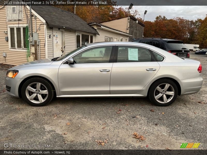 Reflex Silver Metallic / Titan Black 2013 Volkswagen Passat 2.5L SE