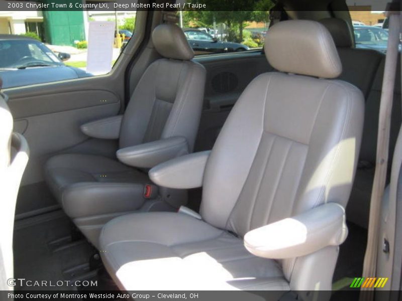 Deep Molten Red Pearl / Taupe 2003 Chrysler Town & Country LXi