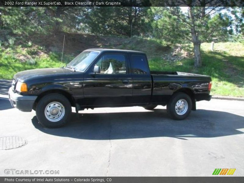 Black Clearcoat / Dark Graphite 2002 Ford Ranger XL SuperCab