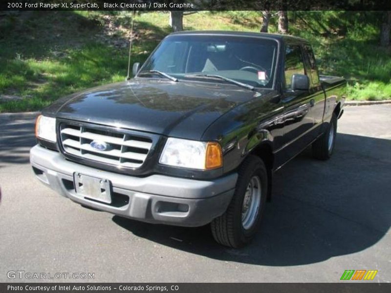 Black Clearcoat / Dark Graphite 2002 Ford Ranger XL SuperCab