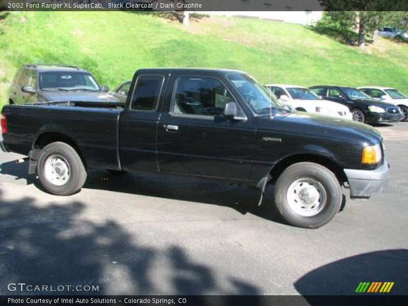 Black Clearcoat / Dark Graphite 2002 Ford Ranger XL SuperCab