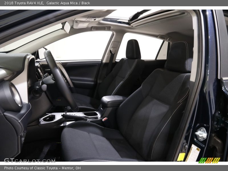 Galactic Aqua Mica / Black 2018 Toyota RAV4 XLE