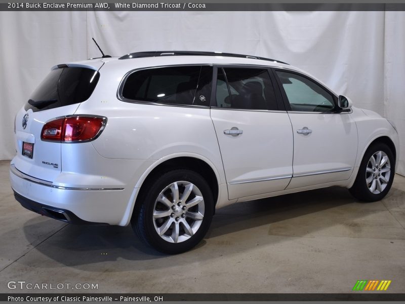 White Diamond Tricoat / Cocoa 2014 Buick Enclave Premium AWD